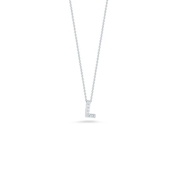 Love Letter 'L' Pendant With Diamonds