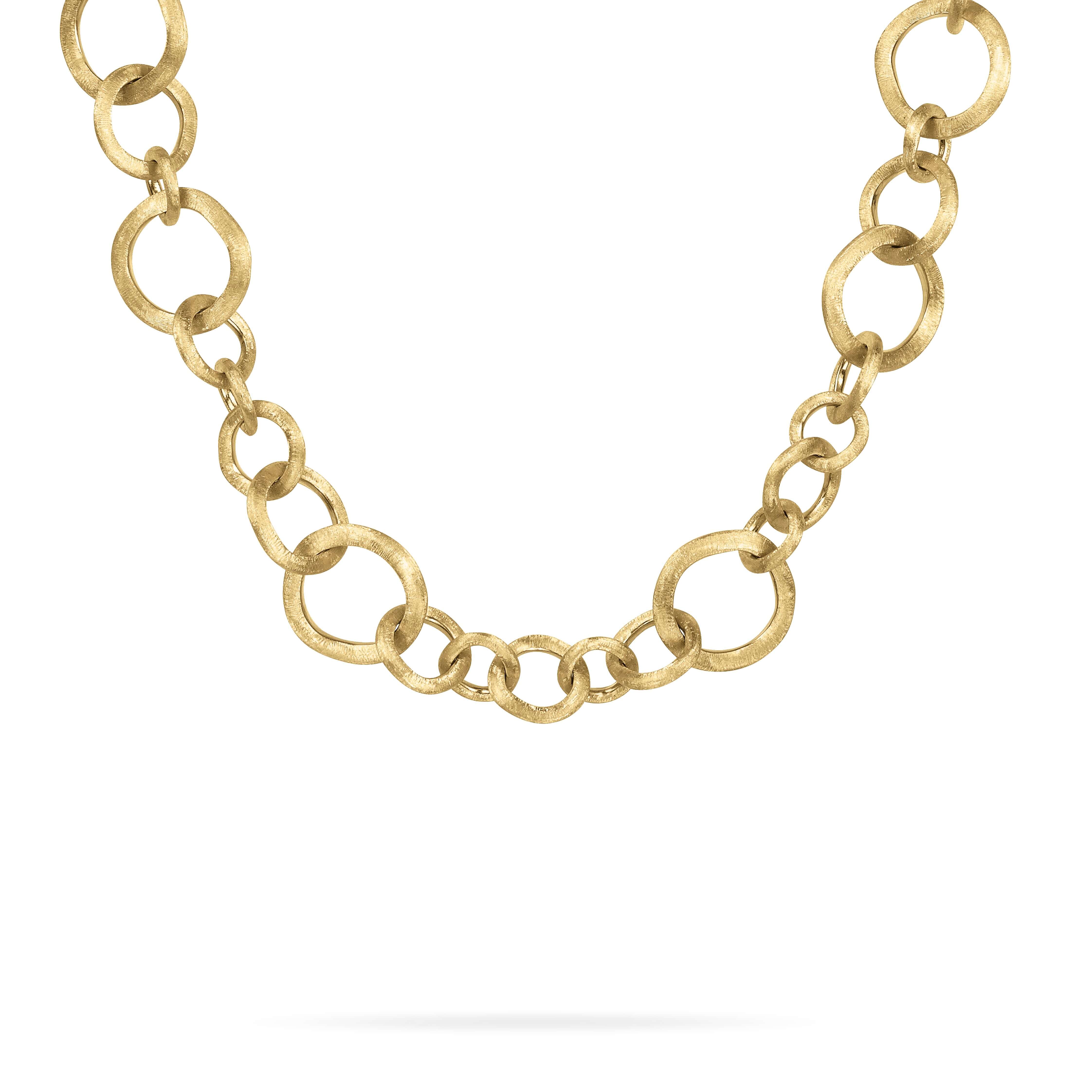 18K Yellow Gold Link Collar Necklace