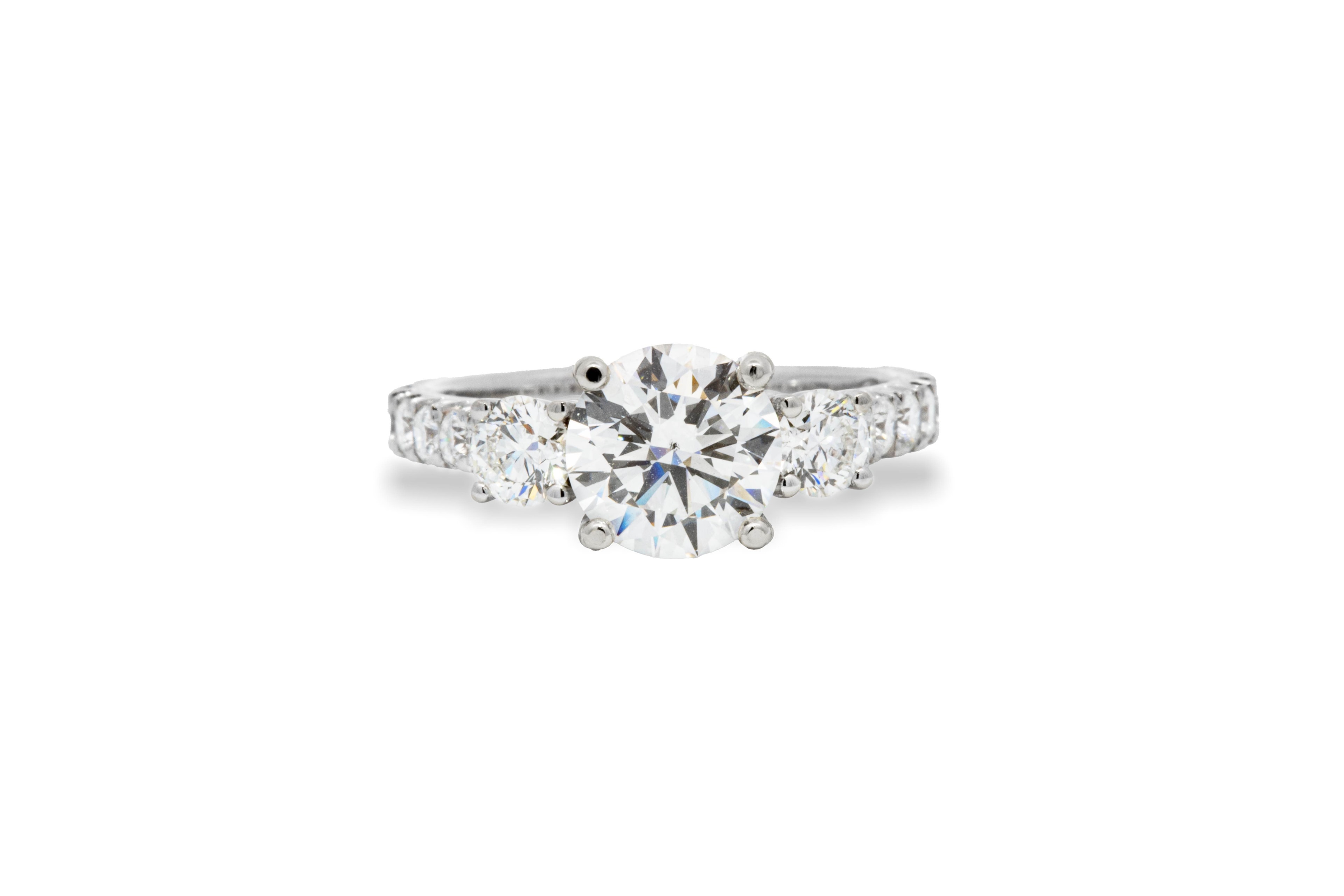 1.60 CT. Round 3 Stone Diamond Ring