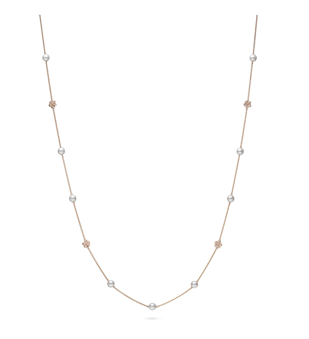 18K Rose Gold Cherry Blossom Necklace