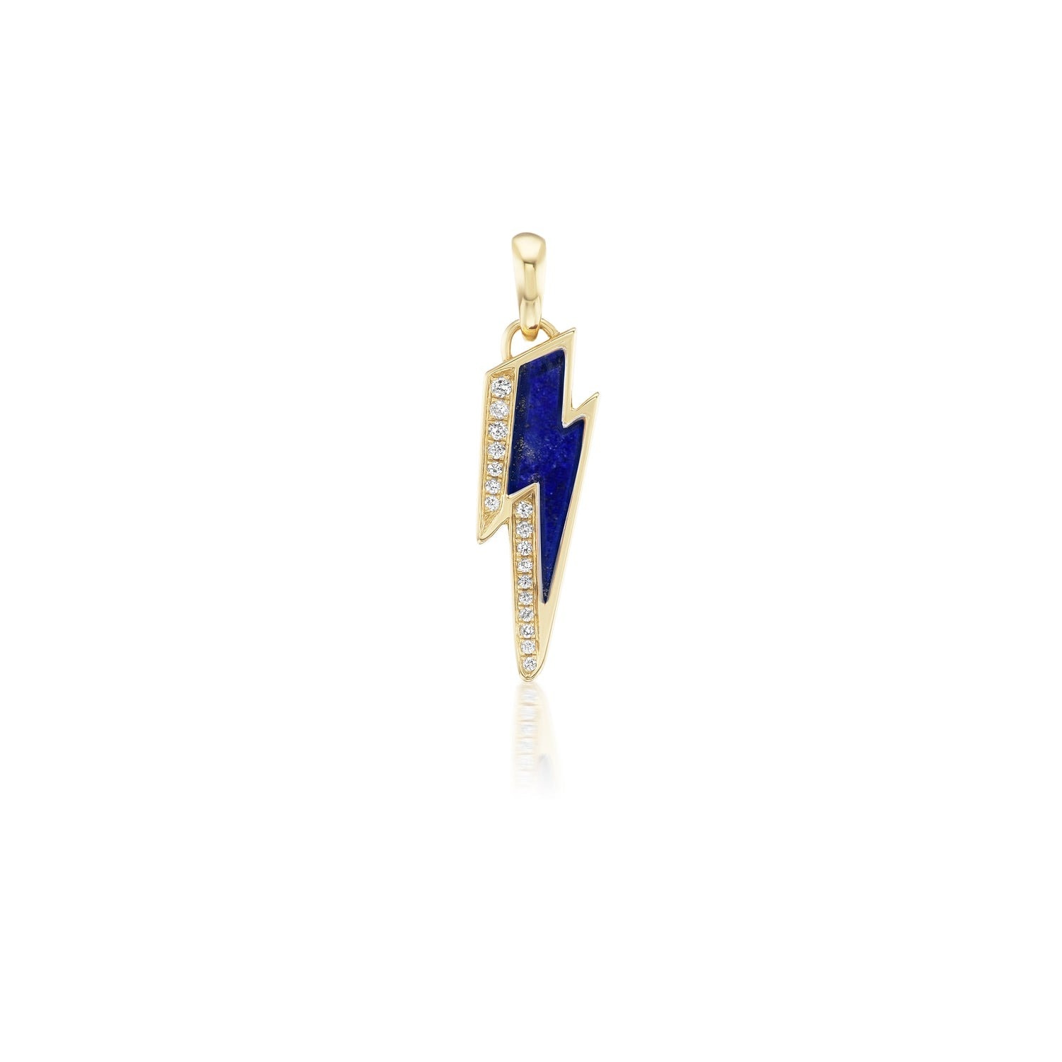18k Yellow Gold Mini Ziggy Bolt Pendant
