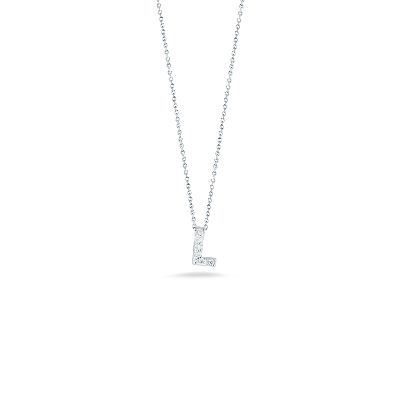 Love Letter 'L' Pendant with Diamonds