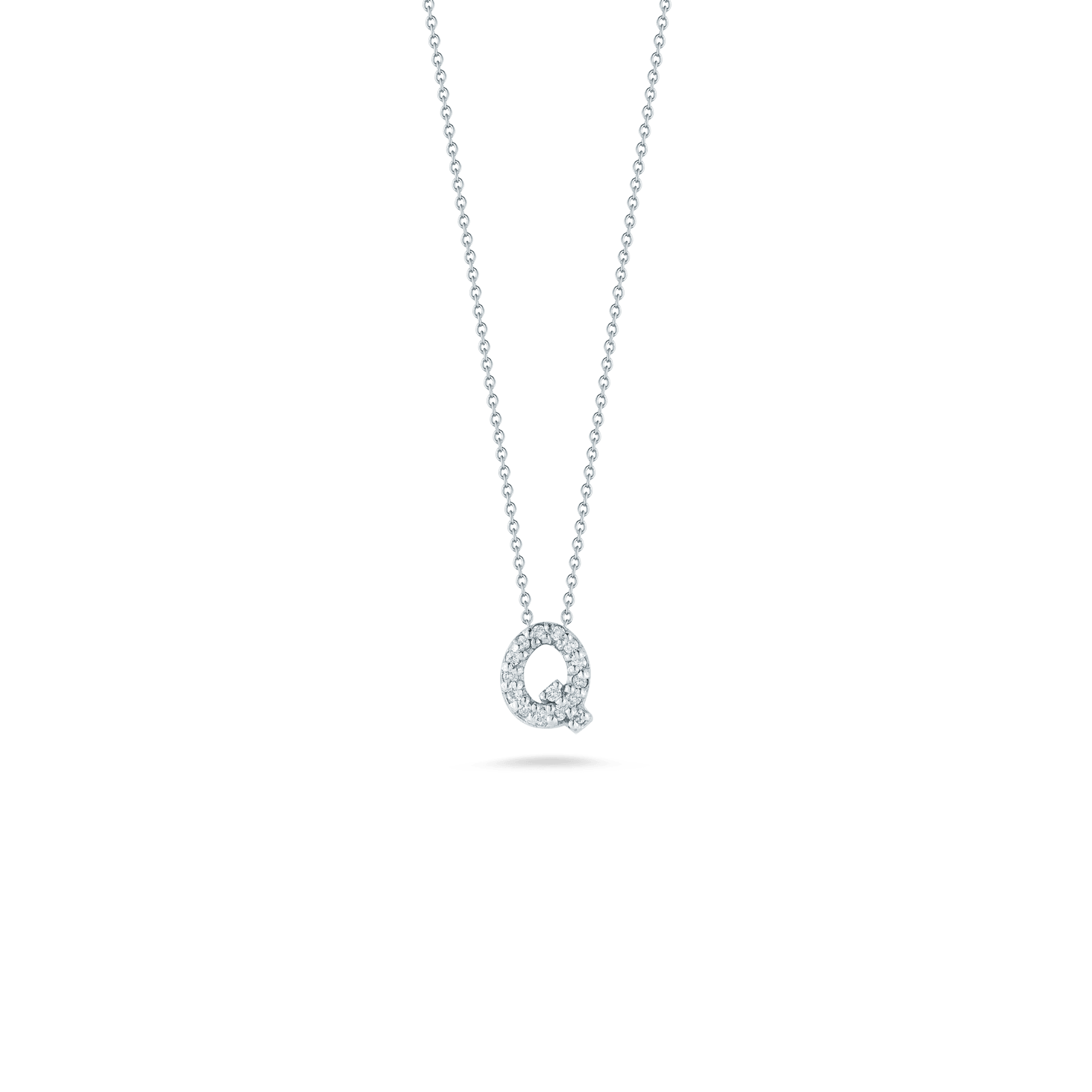 Love Letter 'Q' Pendant with Diamonds